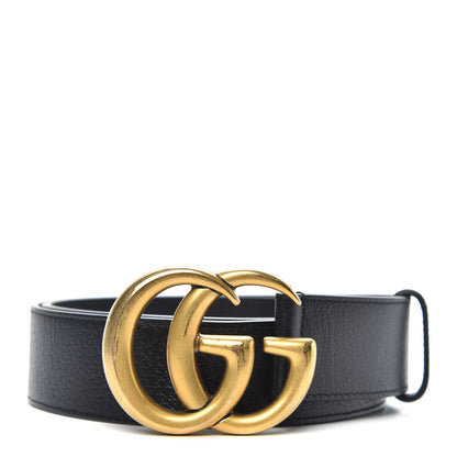 Gucci Textured Calfskin Double G 40mm Belt 95 38 Black 1 of 5