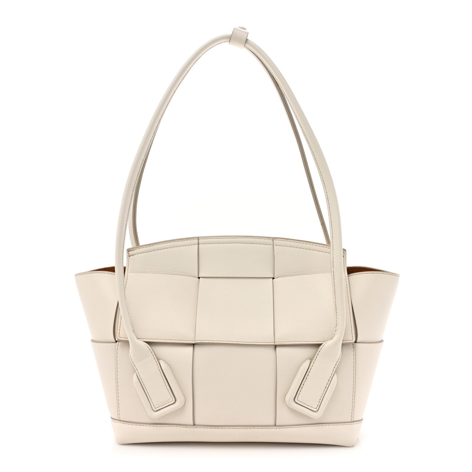 Bottega Veneta French Calfskin Maxi Intrecciato Small Arco Bianco 1 of 15