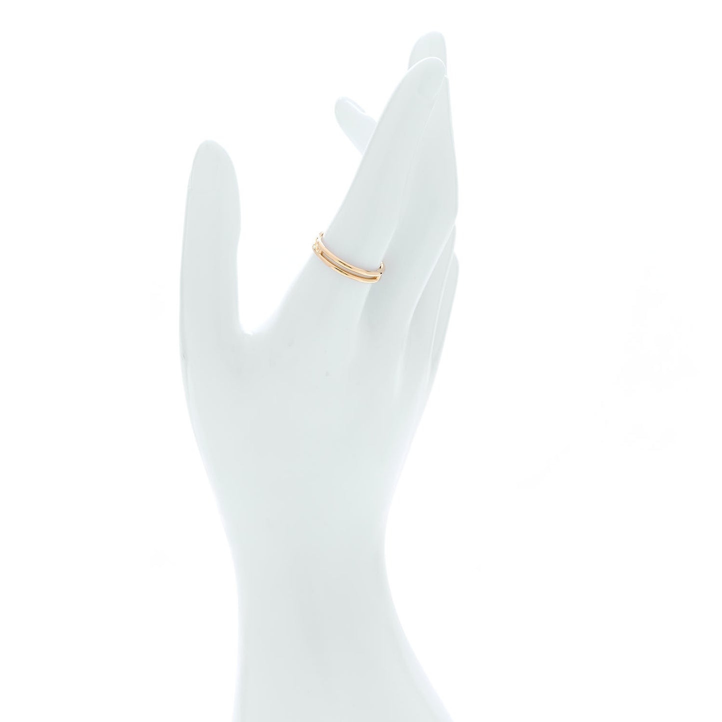 18K Yellow Gold Ariane Wedding Band Ring 59 8.75
