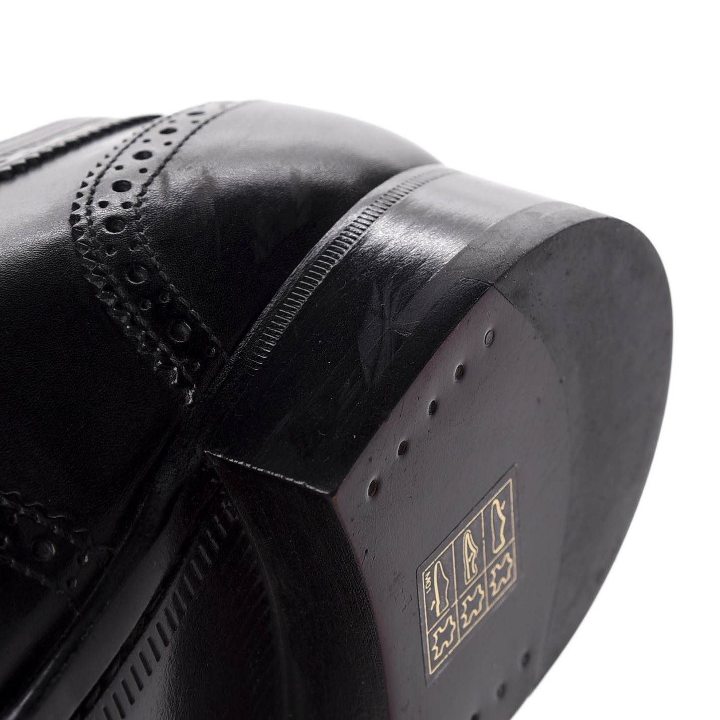 Calfskin Dandy Derby Shoes 10.5 Black