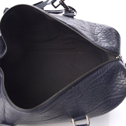Mulberry Shrunken Calfskin Small Clipper Midnight Blue 5 of 9
