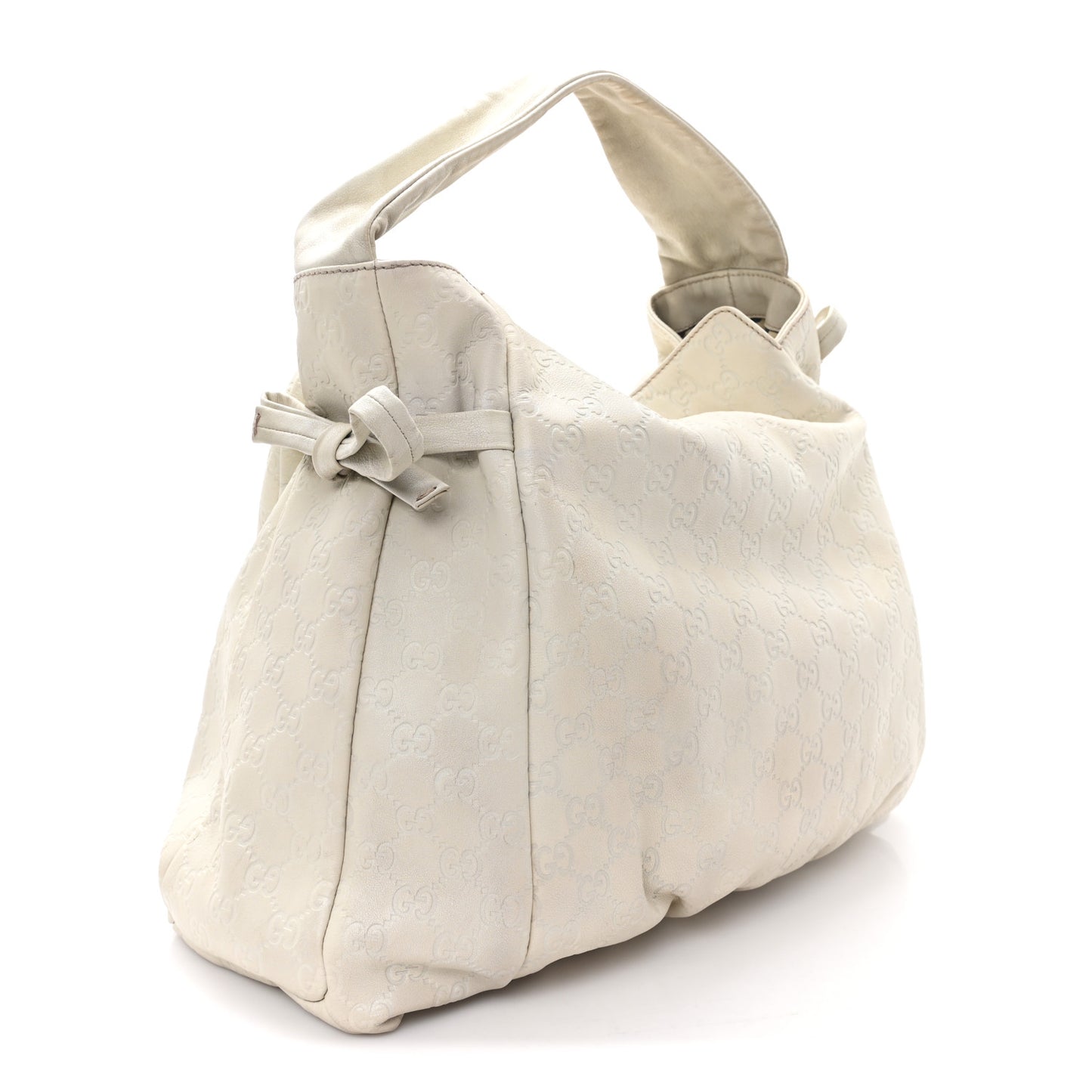 Guccissima Medium Hysteria Tote Ivory