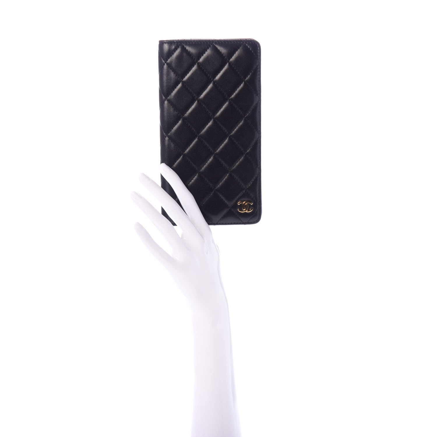 Chanel Lambskin Quilted Medium Agenda Cover Black 2 of 8