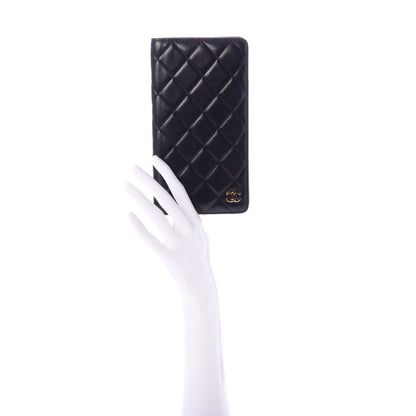 Chanel Lambskin Quilted Medium Agenda Cover Black 2 of 8