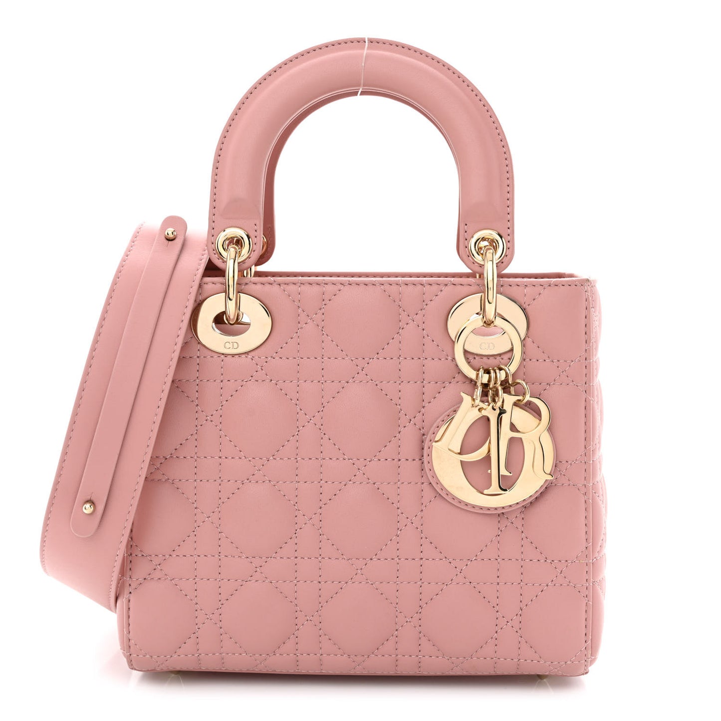 Lambskin Cannage Small My ABC Dior Lady Dior Pink