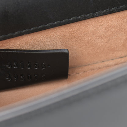 Gucci Calfskin Mini Sylvie Chain Shoulder Bag Black 7 of 13