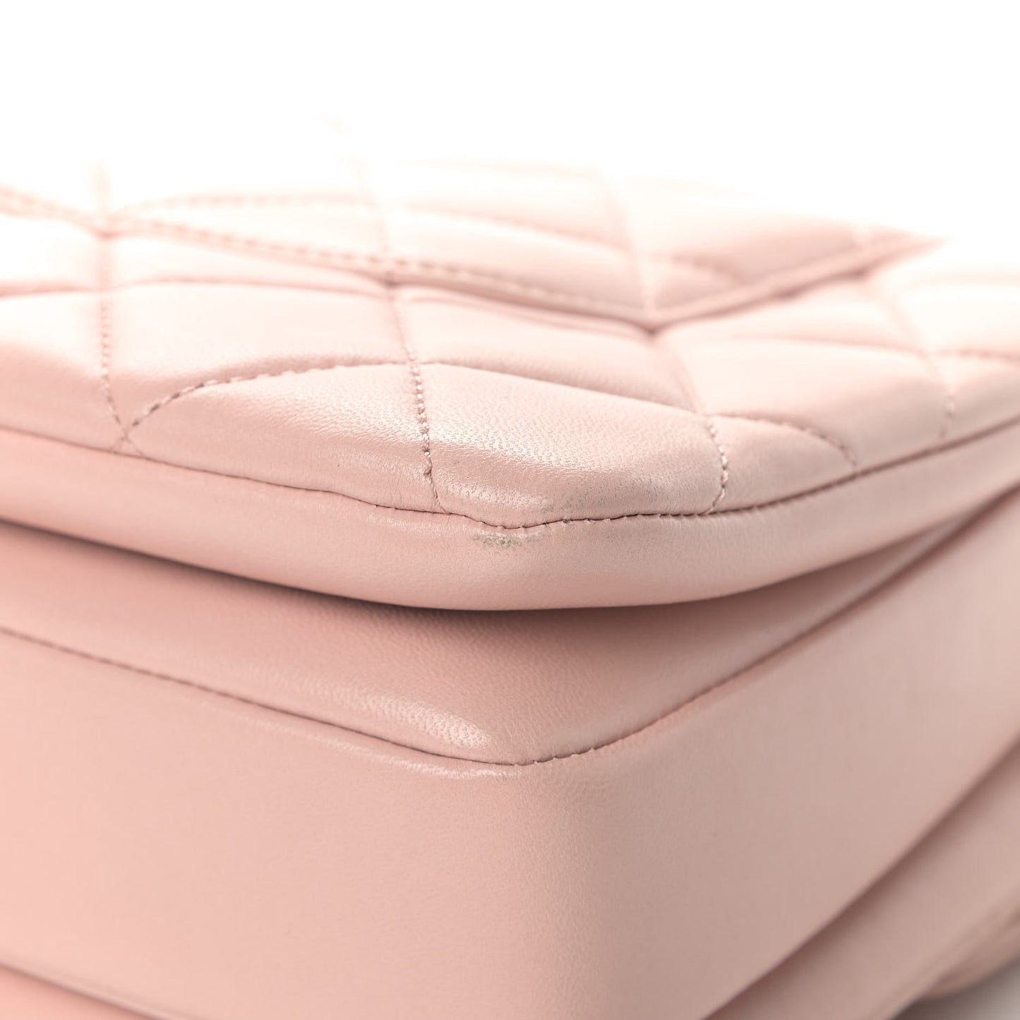 Lambskin Quilted Medium Trendy CC Flap Dual Handle Bag Pink