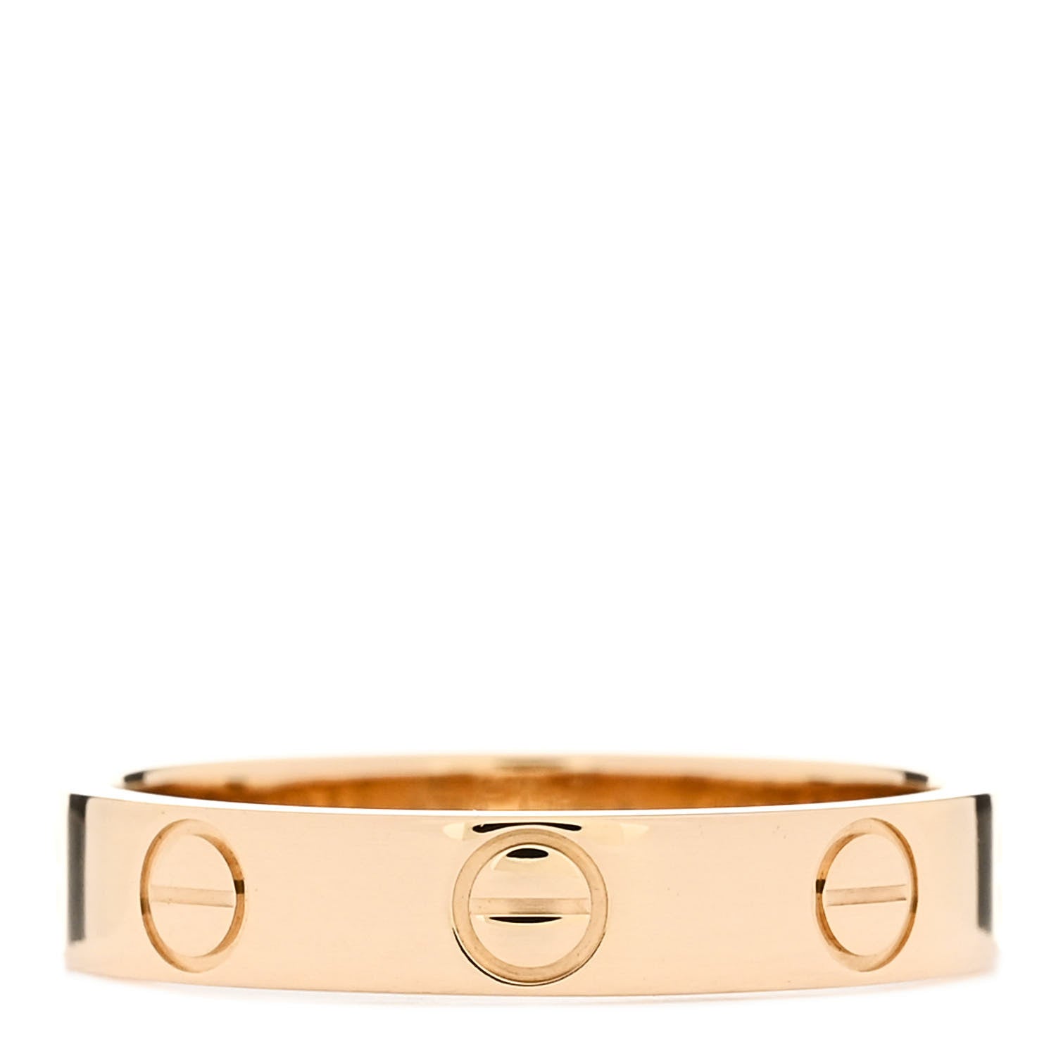 Cartier 18K Yellow Gold 3.5mm LOVE Wedding Band Ring 50 5.25 3 of 4