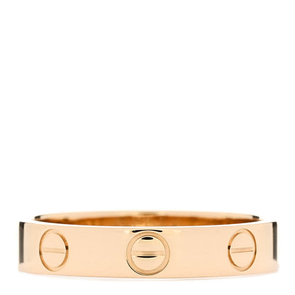 Cartier 18K Yellow Gold 3.5mm LOVE Wedding Band Ring 50 5.25 3 of 4