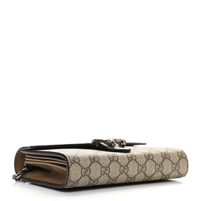 Gucci GG Supreme Monogram Mini Dionysus Chain Wallet Beige Taupe 4 of 11