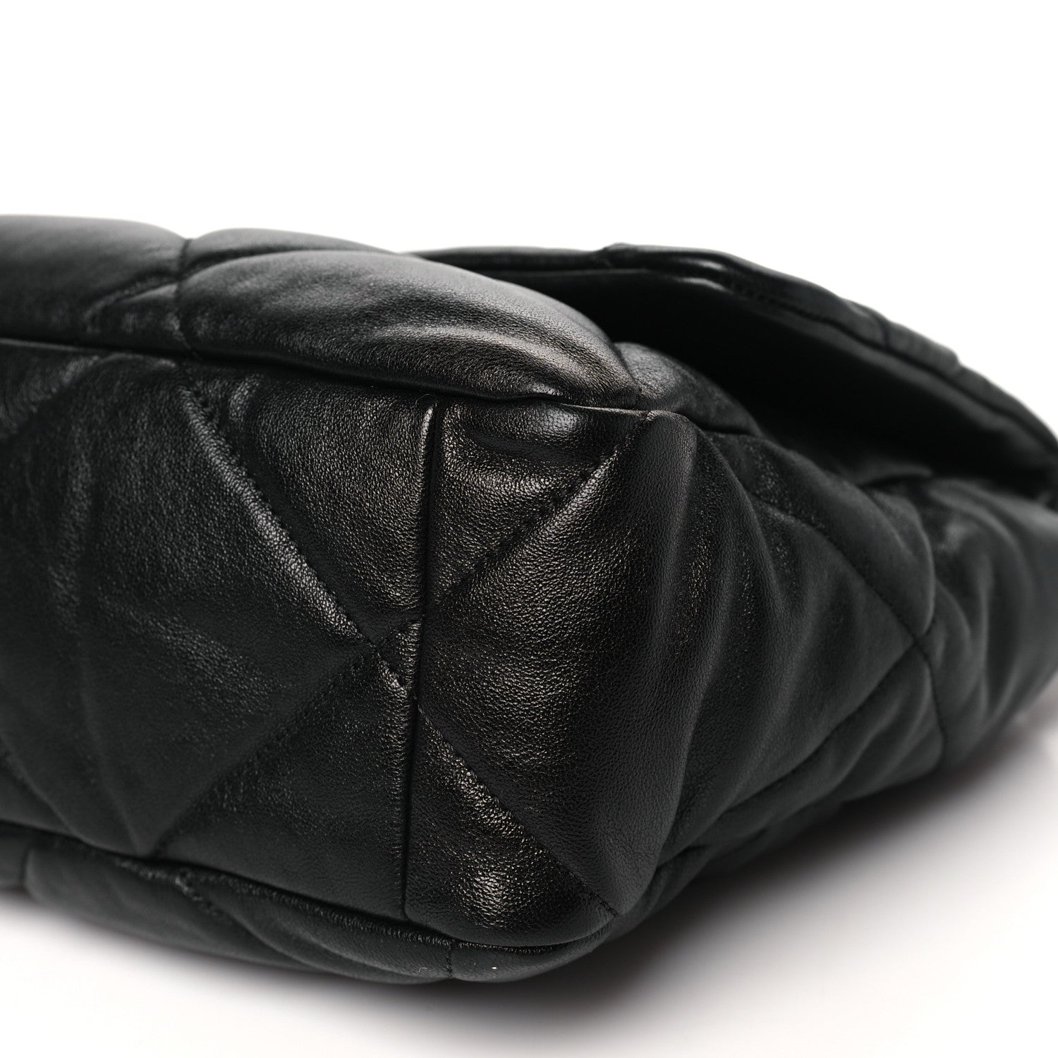 Chanel Goatskin Quilted Large Chanel 19 Flap Black 10 of 10