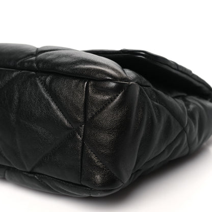 Chanel Goatskin Quilted Large Chanel 19 Flap Black 10 of 10