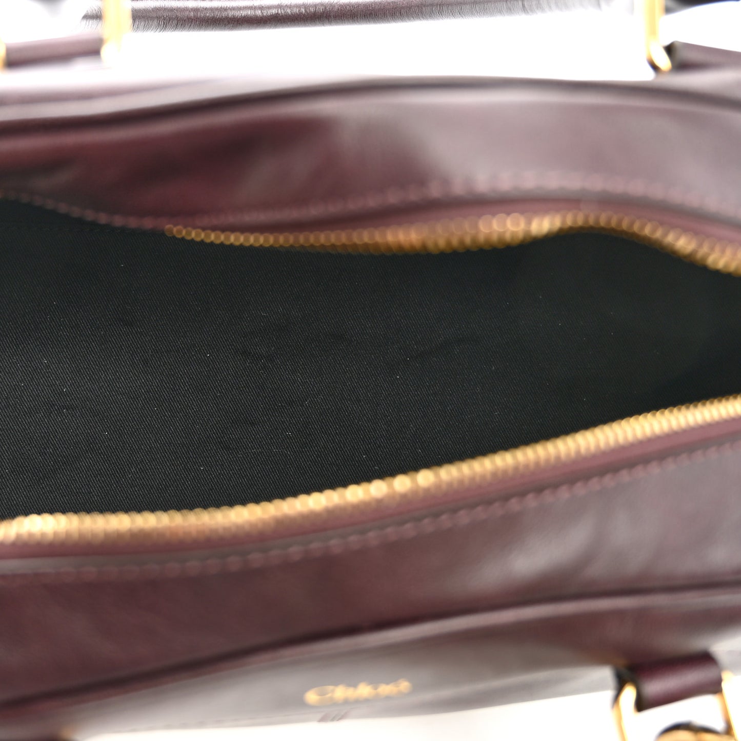 Smooth Calfskin Charms Bowling Bag Perfect Plum