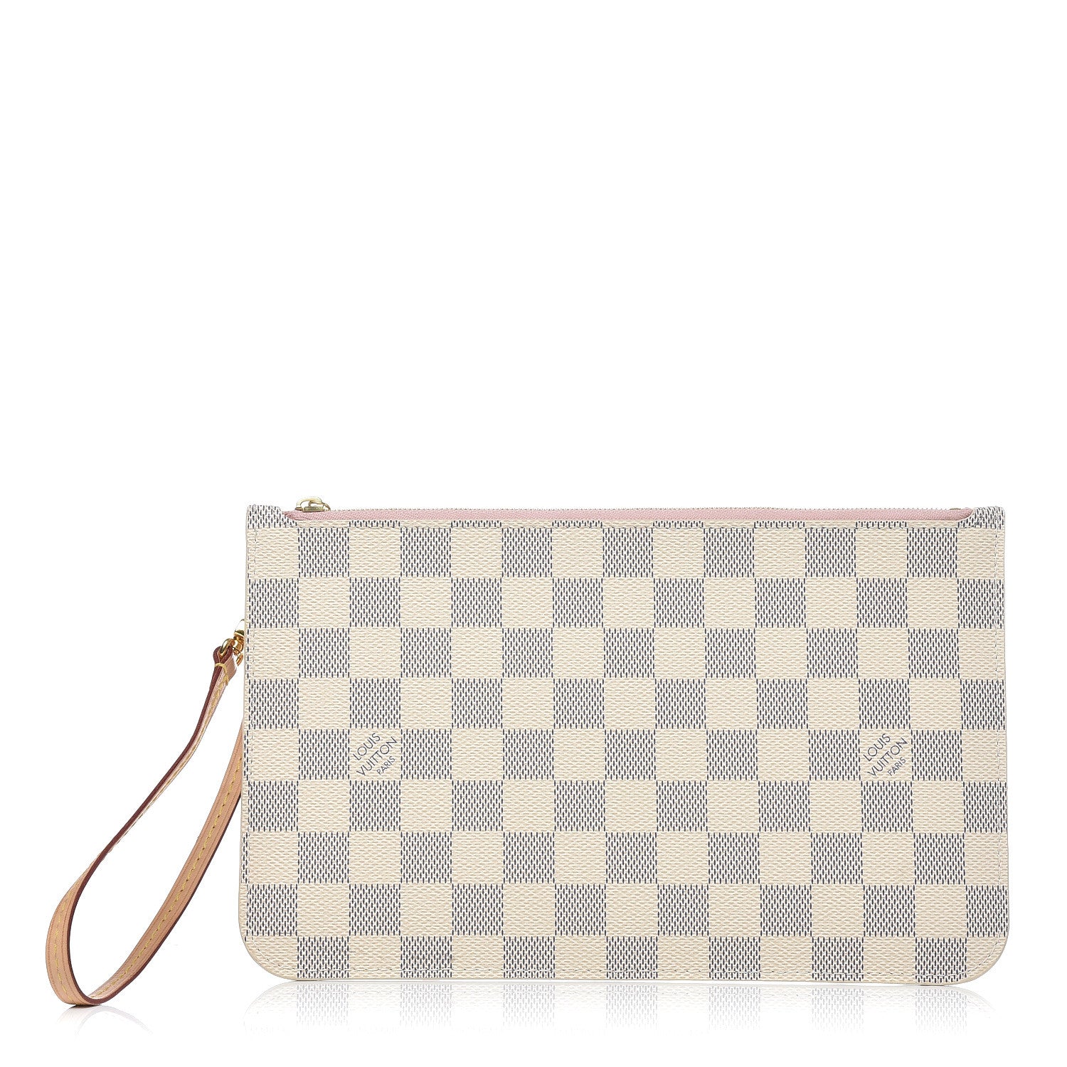 Louis Vuitton Damier Azur Neverfull MM GM Pochette Rose Ballerine 1 of 10