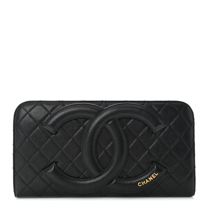 Chanel Lambskin Quilted Coco Midnight Clutch Black 1 of 11