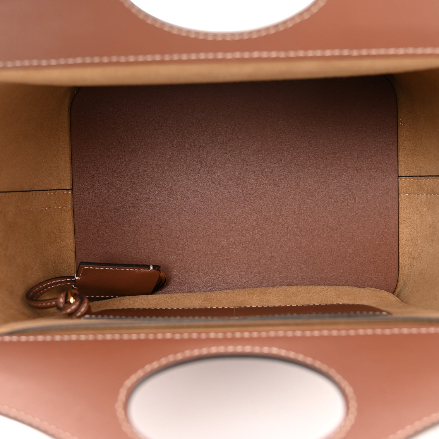 Burberry Soft Calfskin Mini Pocket Cabas Tote Tan 4 of 8