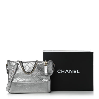 Chanel Metallic Aged Calfskin Quilted Medium Gabrielle Silver 13 of 13