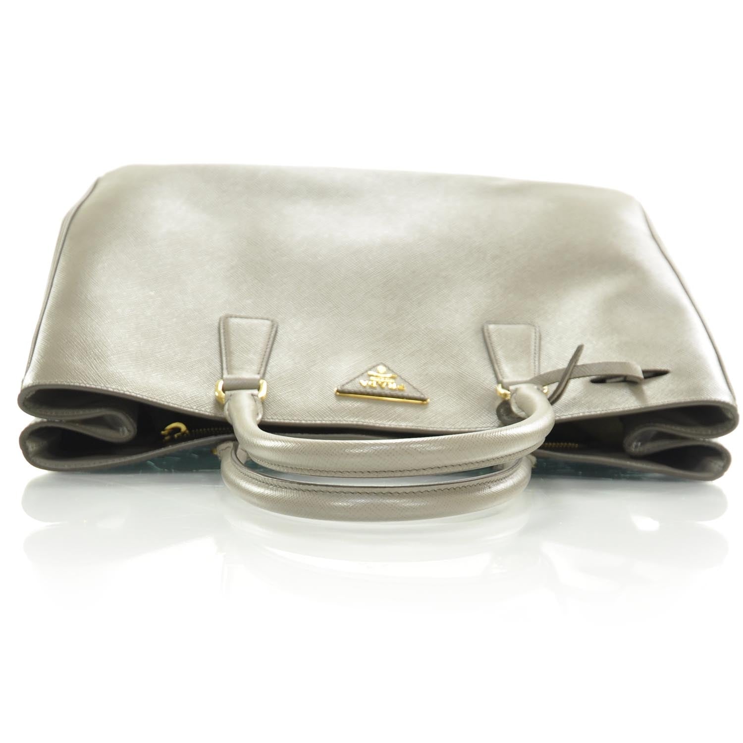 Prada Saffiano Lux Tote Argilla 5 of 9