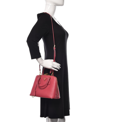 Prada Saffiano Lux Small Promenade Tote Fuxia 2 of 14