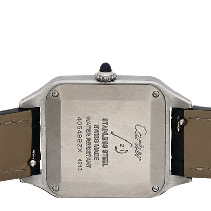 Cartier Stainless Steel Alligator 27.5mm Santos Dumont Quartz Watch 4 of 5