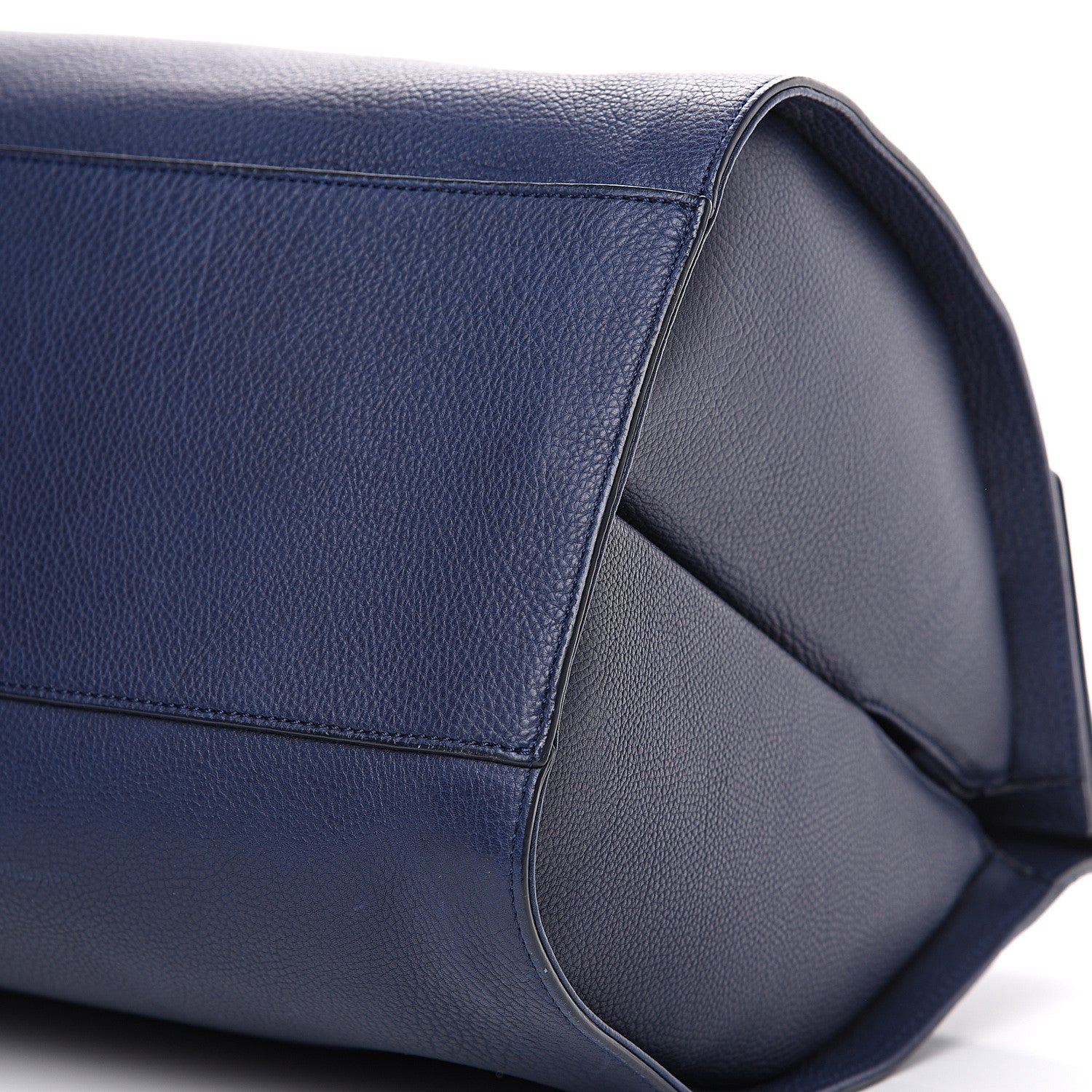 Balenciaga Grained Calfskin M Tube Round Tote Bleu Nautique 9 of 11