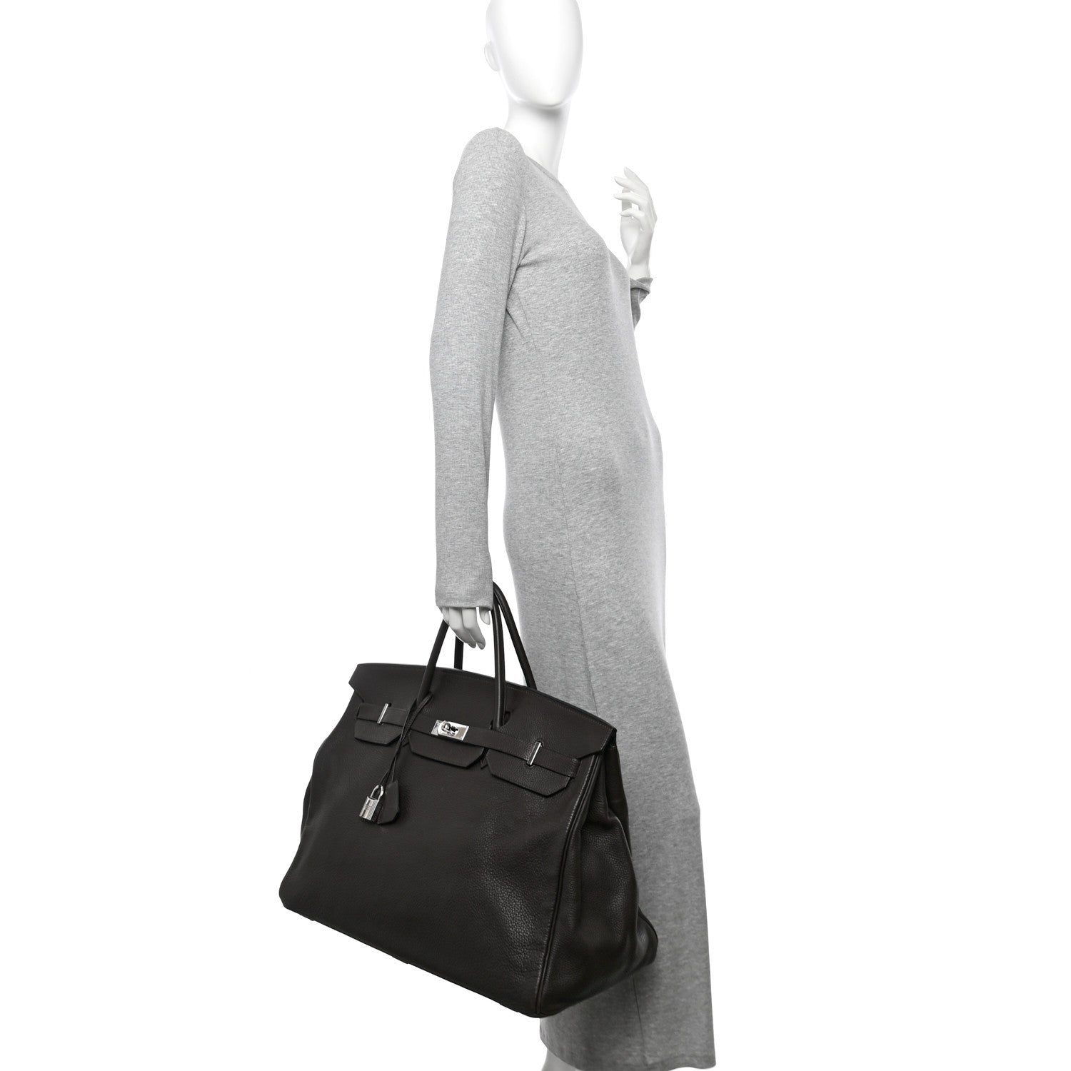 Hermes Togo Travel Birkin 50 Chocolate 2 of 14