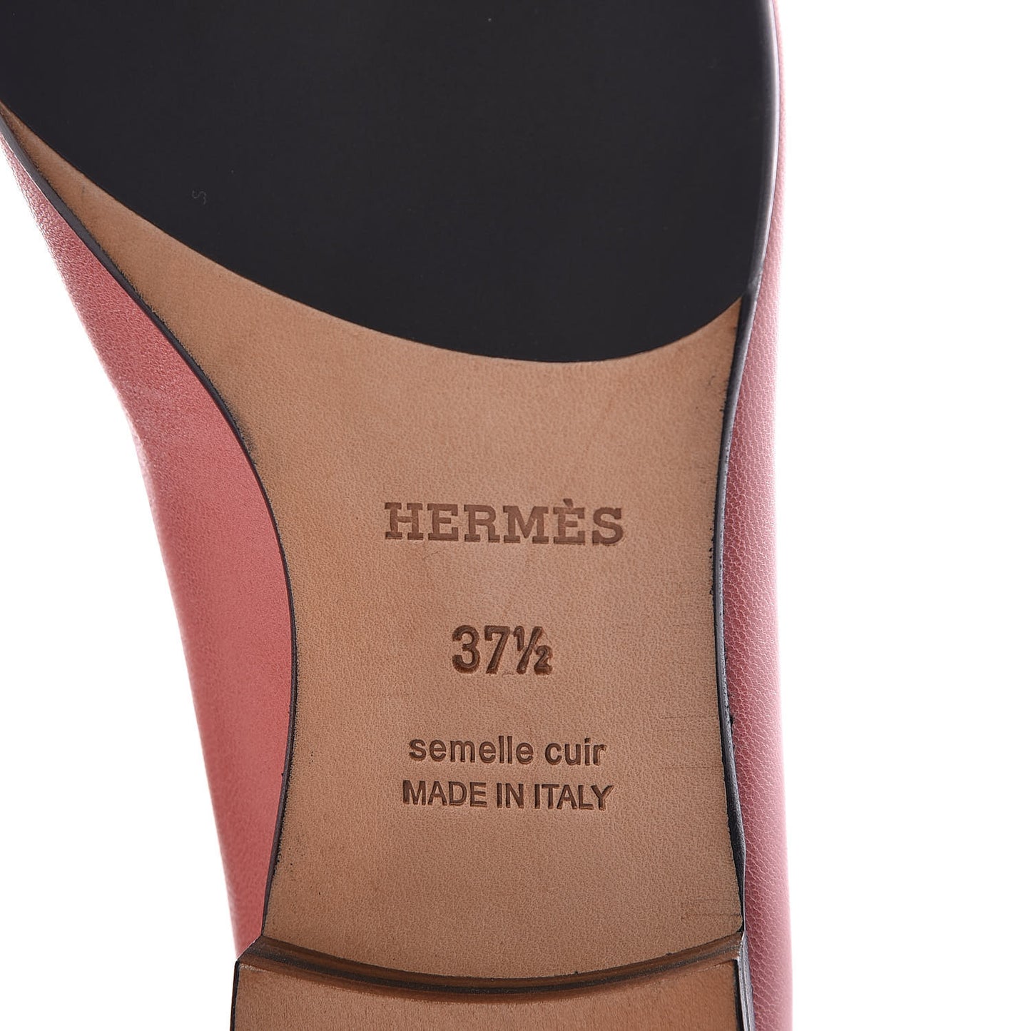 Goatskin Paris Loafers 37.5 Rouge Blush