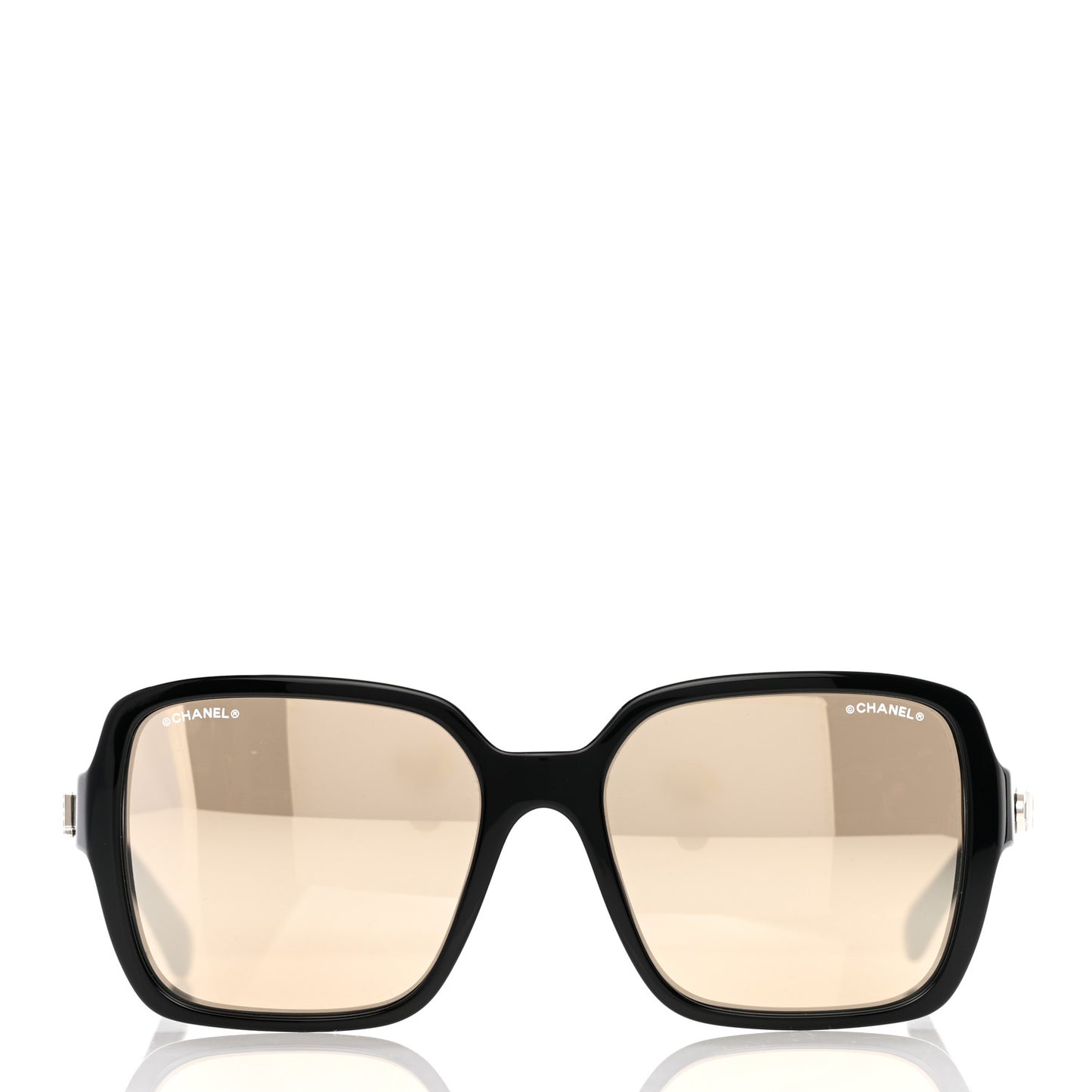 Acetate Polarized Square Sunglasses 5408 Black