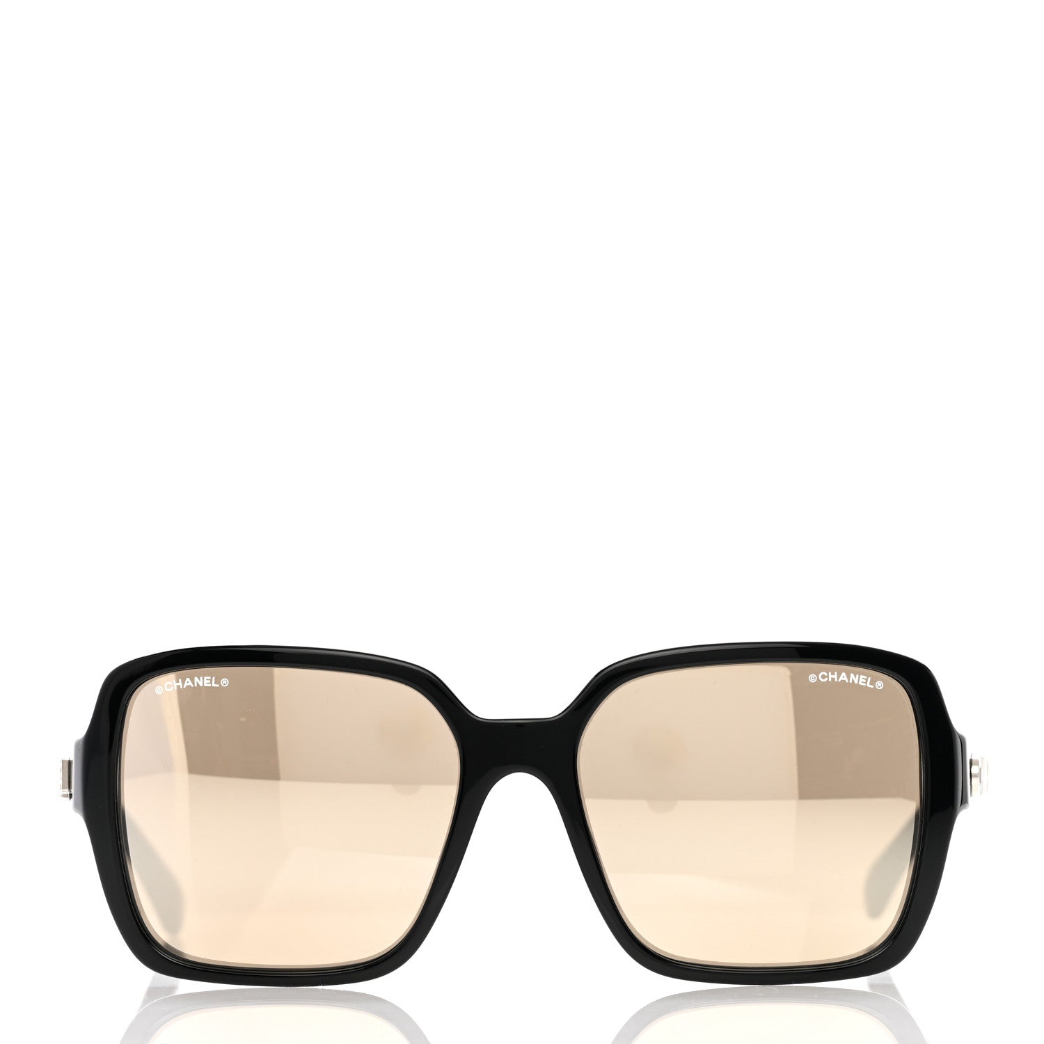 Chanel Acetate Polarized Square Sunglasses 5408 Black 2 of 9