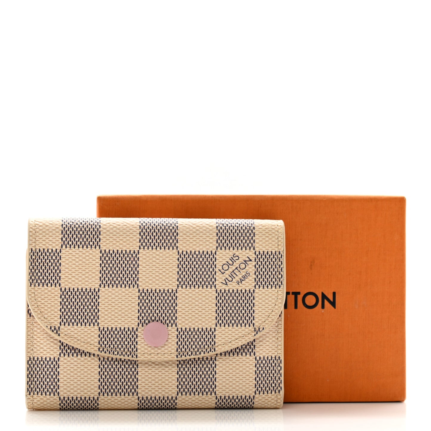 Damier Azur Rosalie Coin Purse Rose Ballerine