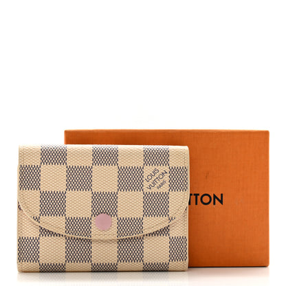 Louis Vuitton Damier Azur Rosalie Coin Purse Rose Ballerine 10 of 10
