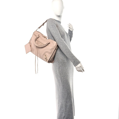 Balenciaga Chevre Silver Metallic Edge Hardware City Rose Aubepine Bois de Rose 2 of 13