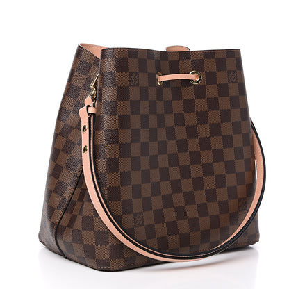 Louis Vuitton Damier Ebene Neonoe MM Venus Pink 2 of 10