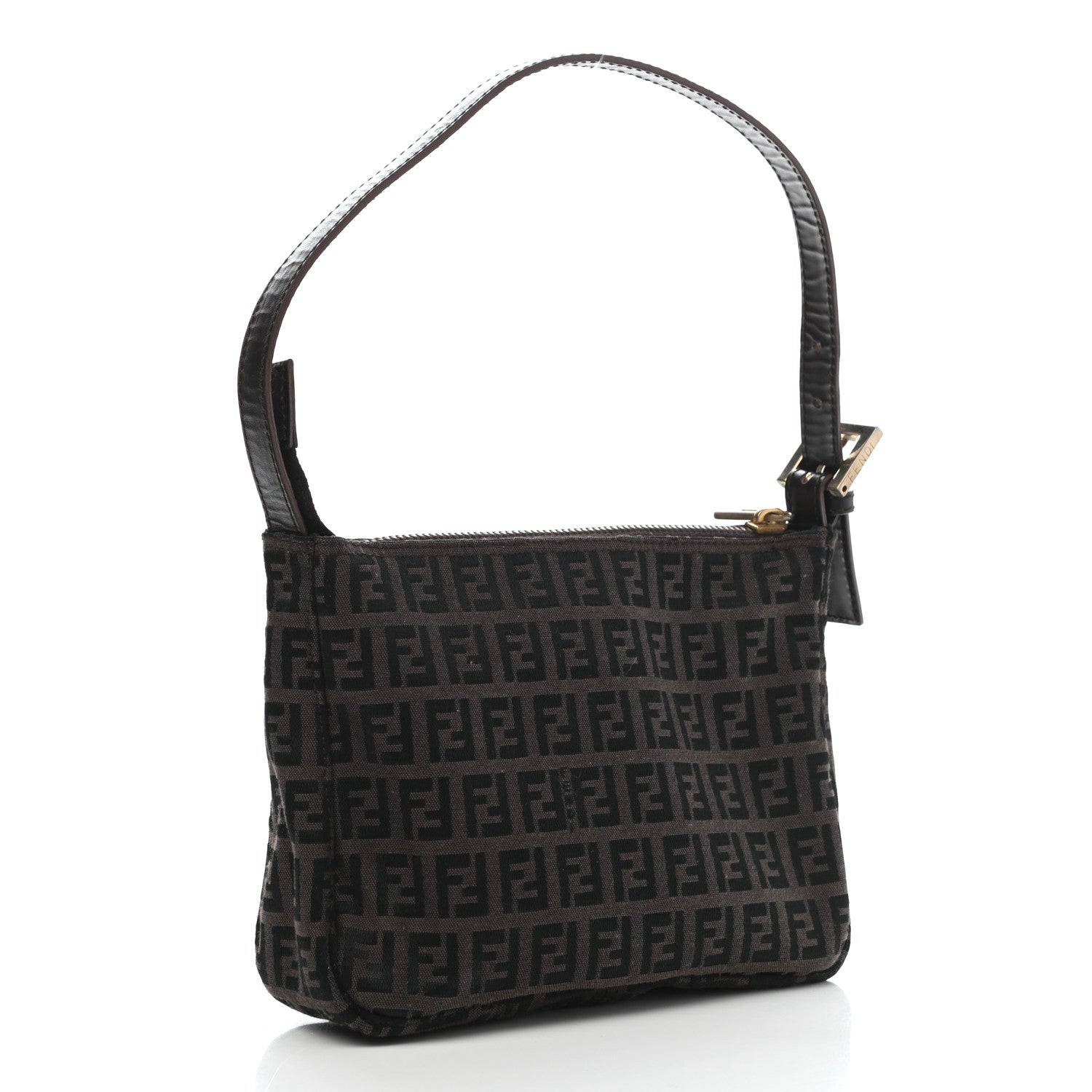 Fendi Zucchino Mini Pochette Tobacco Moro 3 of 12