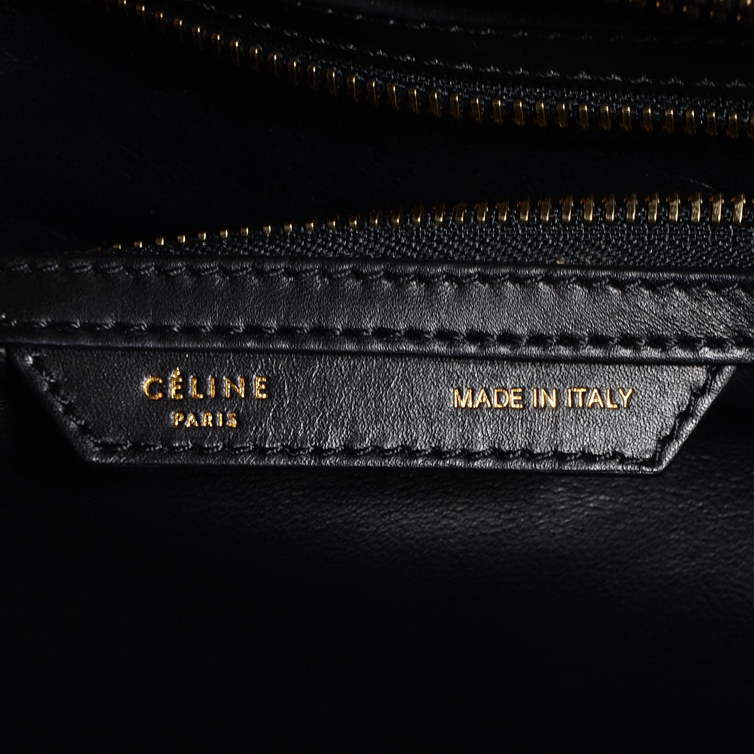 Celine Smooth Calfskin Mini Tri-Color Luggage Forest 6 of 8