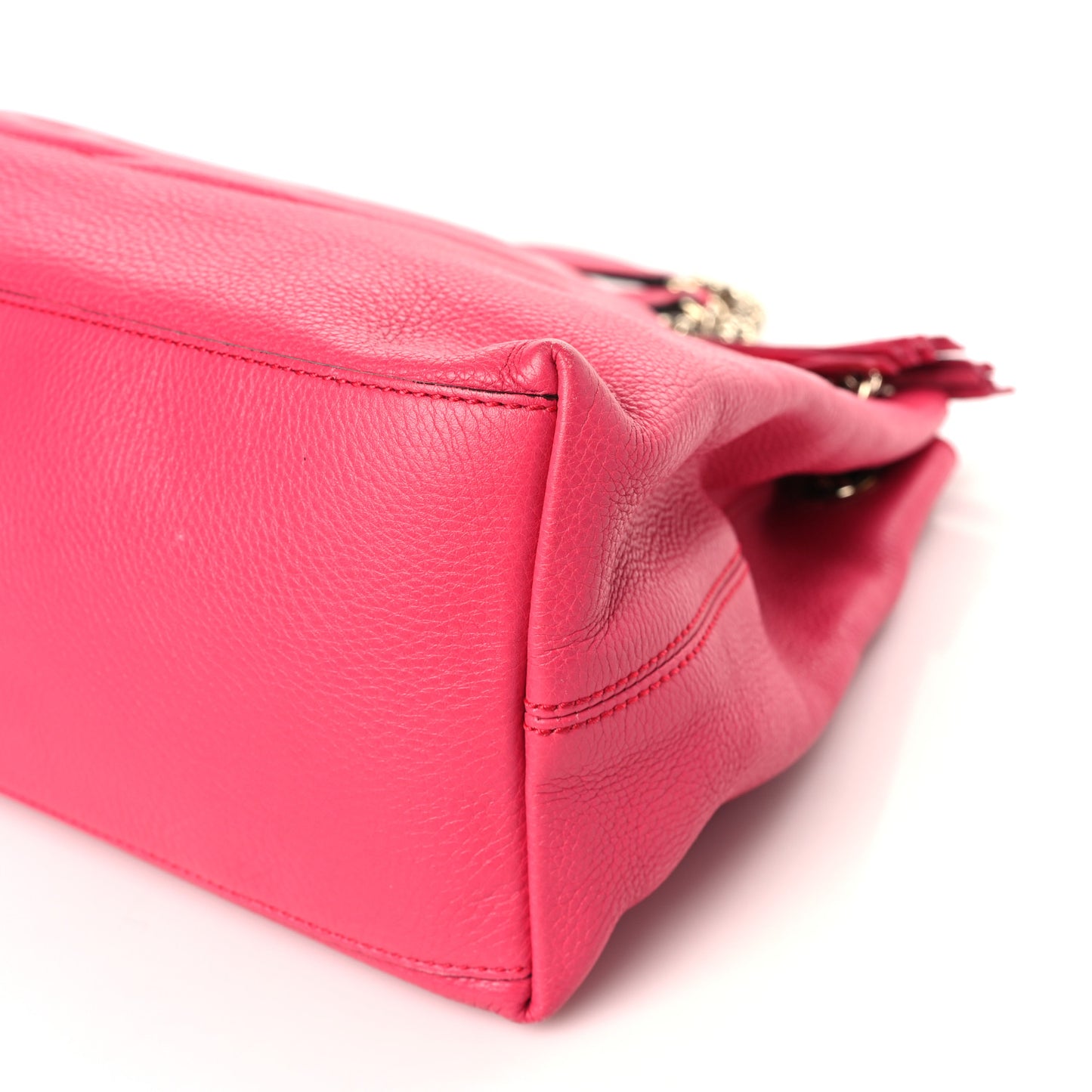 Pebbled Calfskin Medium Soho Chain Shoulder Bag