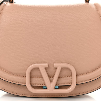 Valentino Garavani Grainy Calfskin VSling Saddle Bag Rose Cannelle 7 of 10