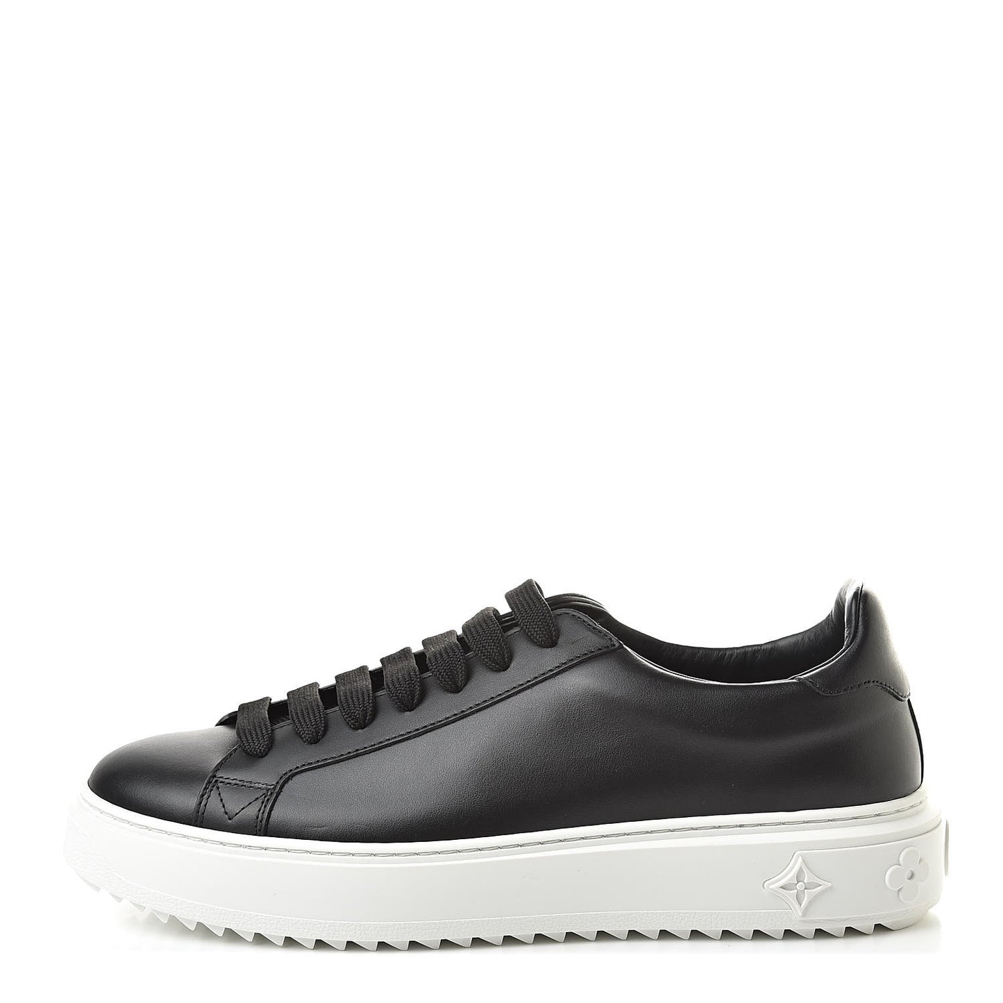 Calfskin Time Out Sneakers 41 Black