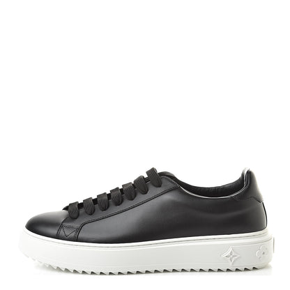 Louis Vuitton Calfskin Time Out Sneakers 41 Black 1 of 9
