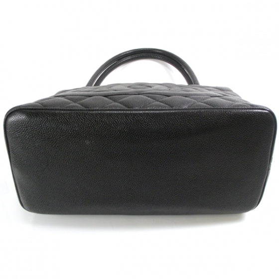 Caviar Medallion Tote Black