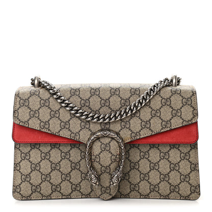 Gucci GG Supreme Monogram Small Dionysus Shoulder Bag Red 1 of 12