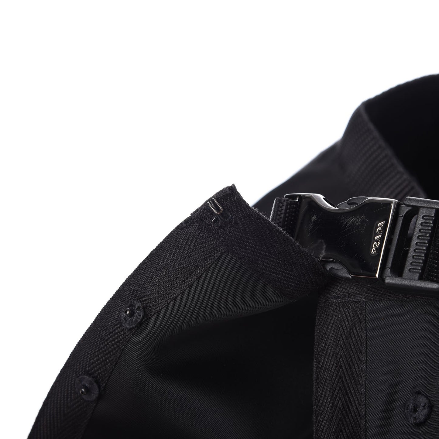 Tessuto Nylon Peplum Belt Nero Black