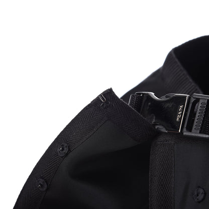 Prada Tessuto Nylon Peplum Belt Nero Black 7 of 13