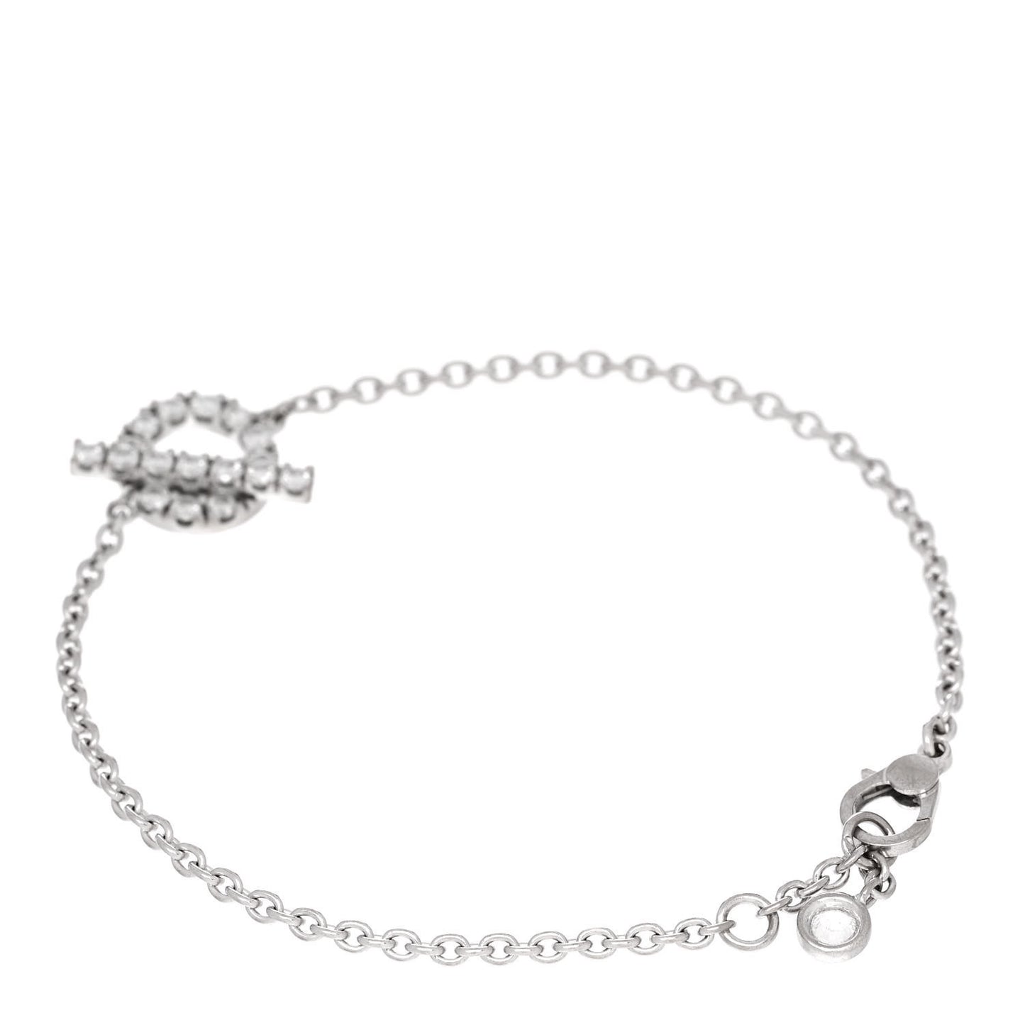 18K White Gold Diamond Finesse Bracelet XS