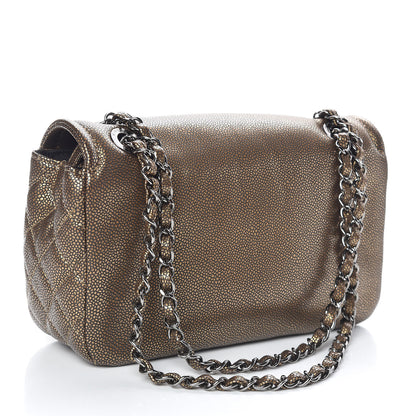 Chanel Metallic Caviar Medium Timeless CC Flap Bronze 3 of 9