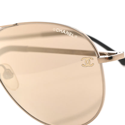 Chanel Aviator CC Sunglasses 4189-T-Q Silver 7 of 8