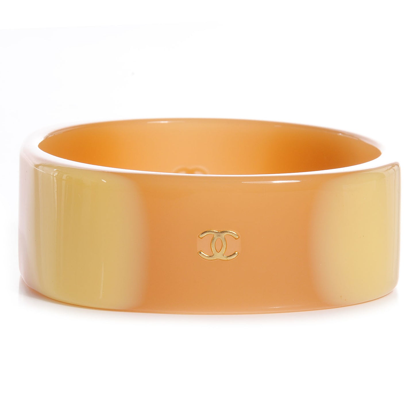 Resin Gradient CC Bracelet Beige Cream