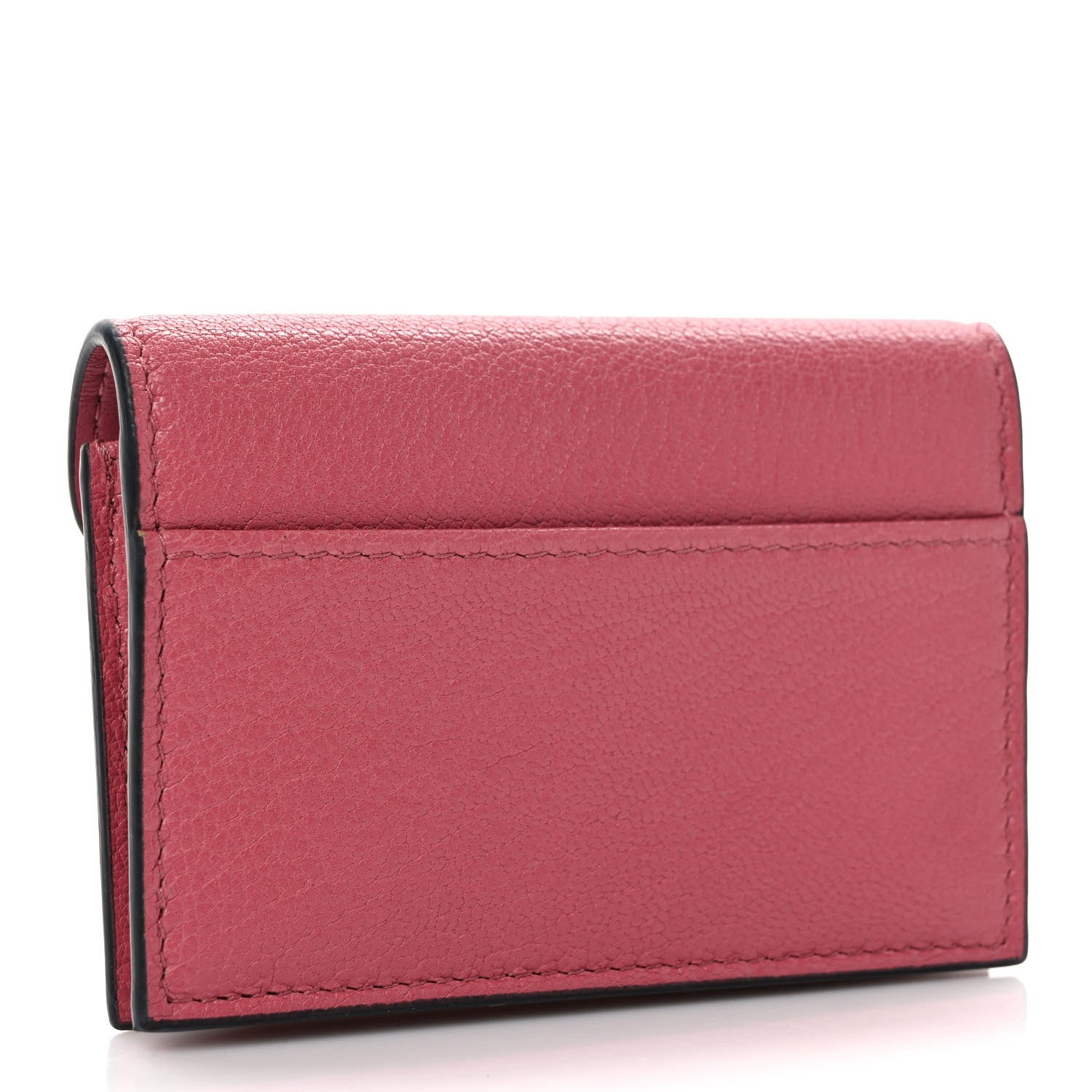 Christian Dior Goatskin Saddle Card Holder Pink 3 of 6