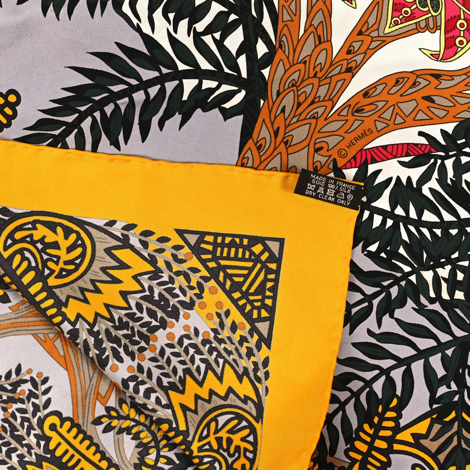 Hermes Silk Maitres de la Foret Scarf 140 3 of 3