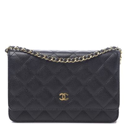 Chanel Caviar Quilted Wallet On Chain WOC Black 1 of 12